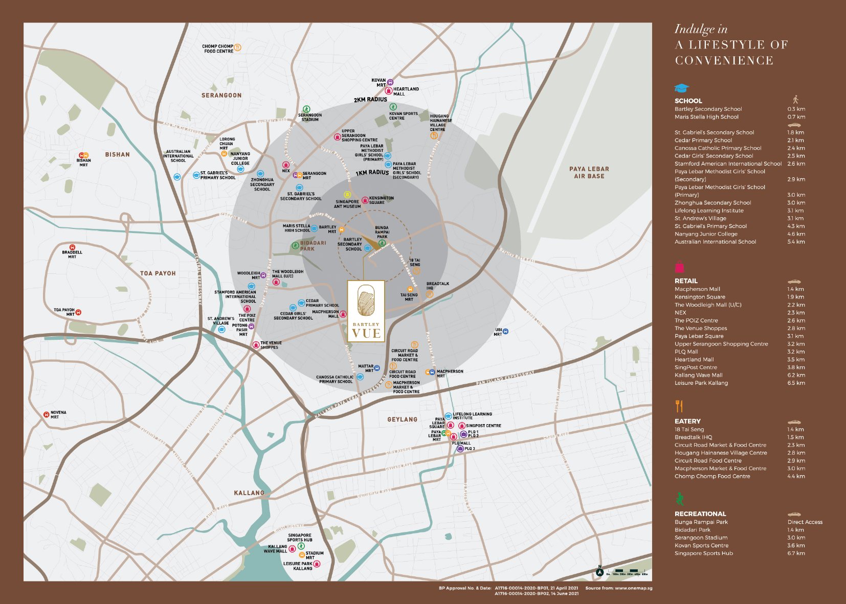 Bartley Vue location map